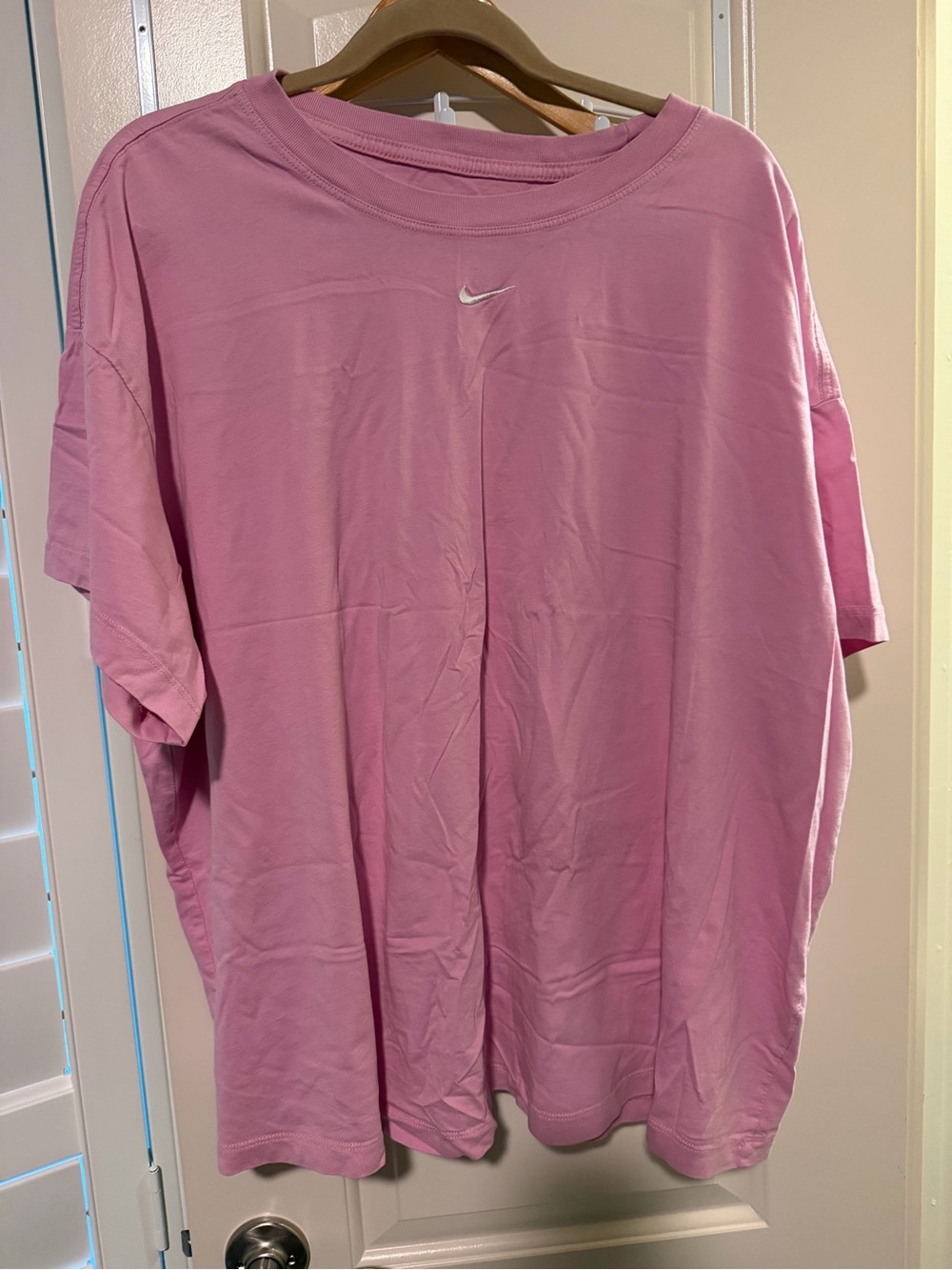Nike Pink Short-Sleeve Logo Tee